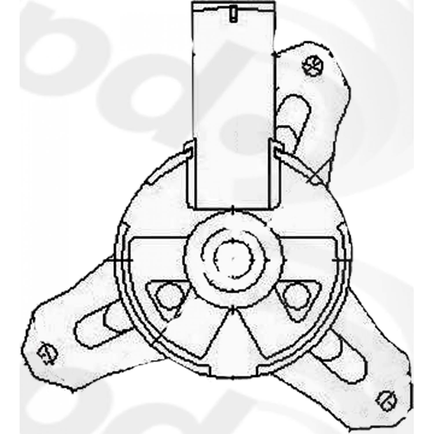 Global Parts Distributors 631280 Engine Cooling Fan Motor product image 1 of 1