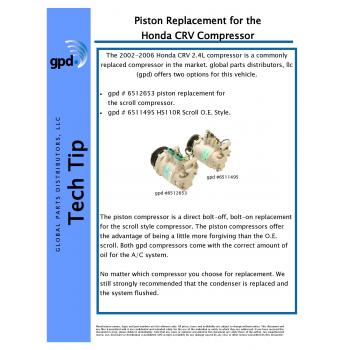 Global Parts Distributors 6511495 - A/C Compressor Global Parts Distributors 6511495 A/C Compressor product image 2 of 2