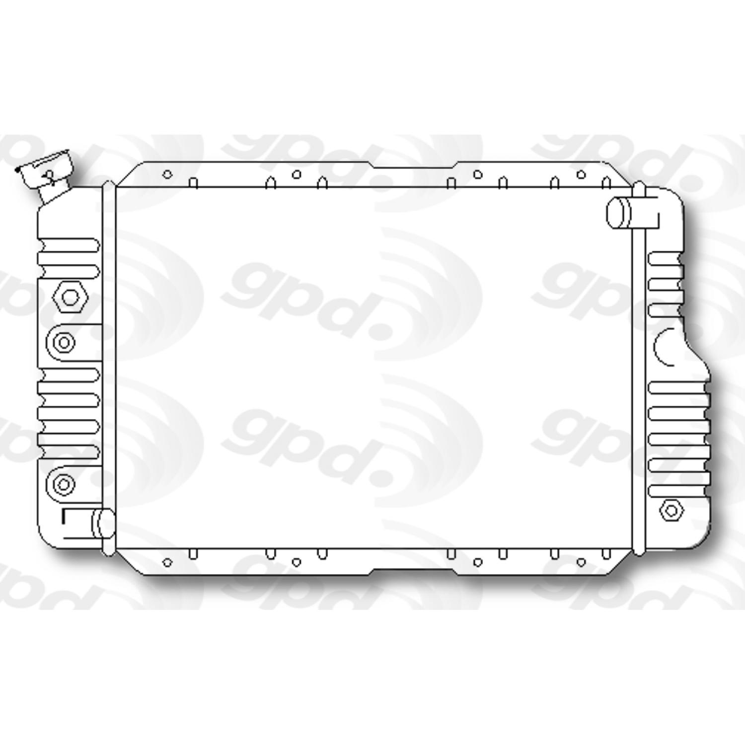 Global Parts Distributors 655 Radiator product image 1 of 1