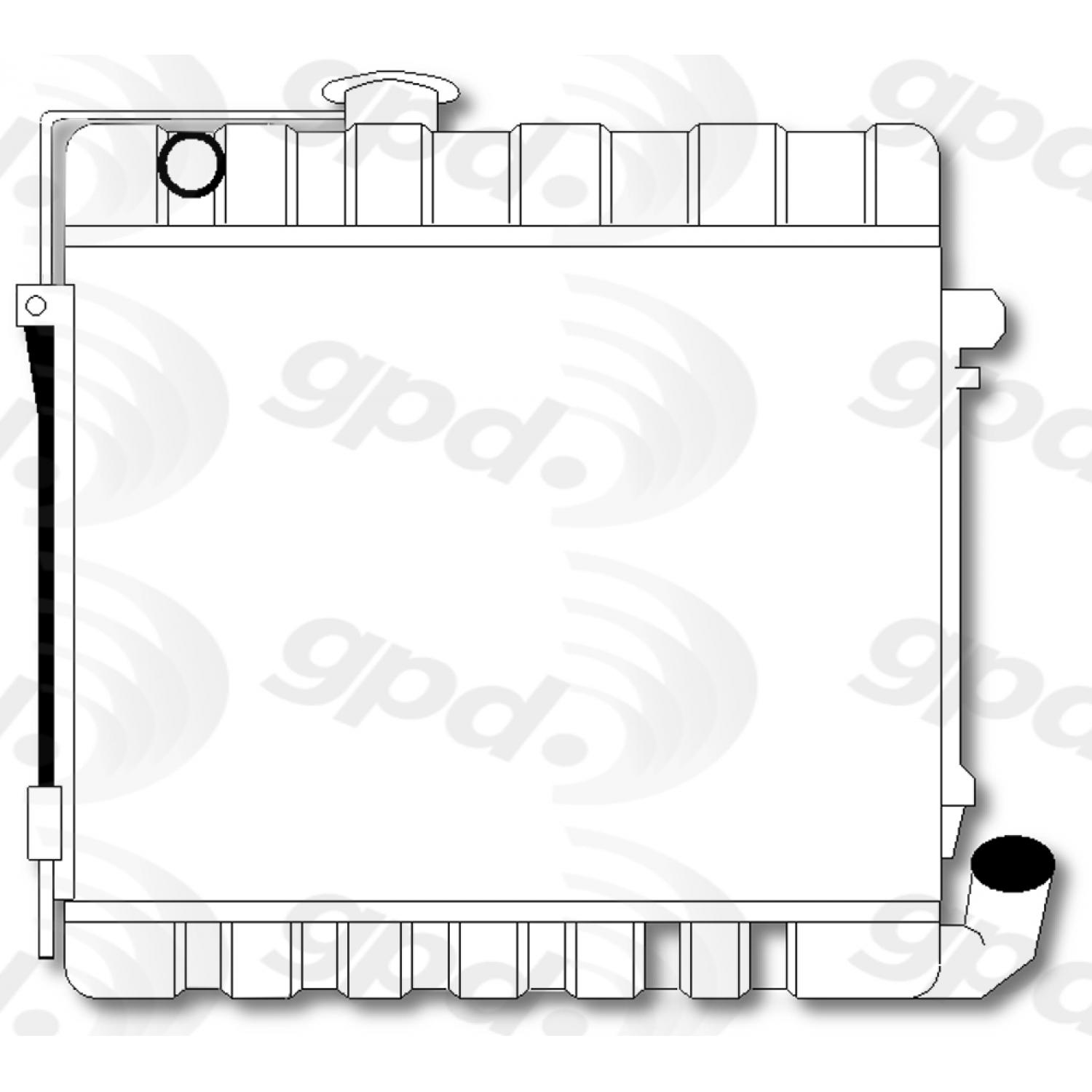 Global Parts Distributors 822 - Radiator Global Parts Distributors 822 Radiator product image 1 of 1
