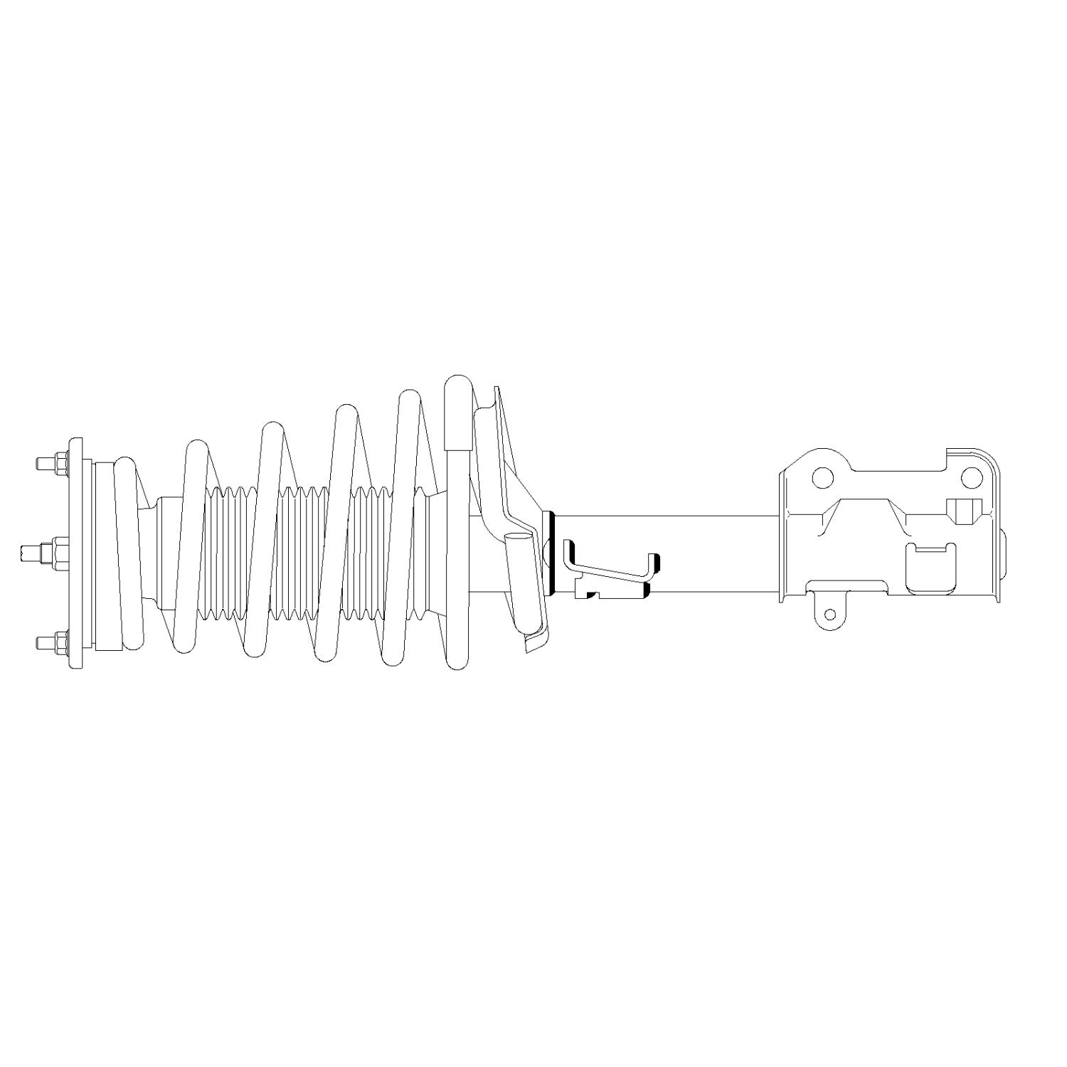 GSP 883281 Suspension Strut and Coil Spring Assembly product image 1 of 1
