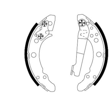 Hella Pagid 355000111 Drum Brake Shoe product image 4 of 4