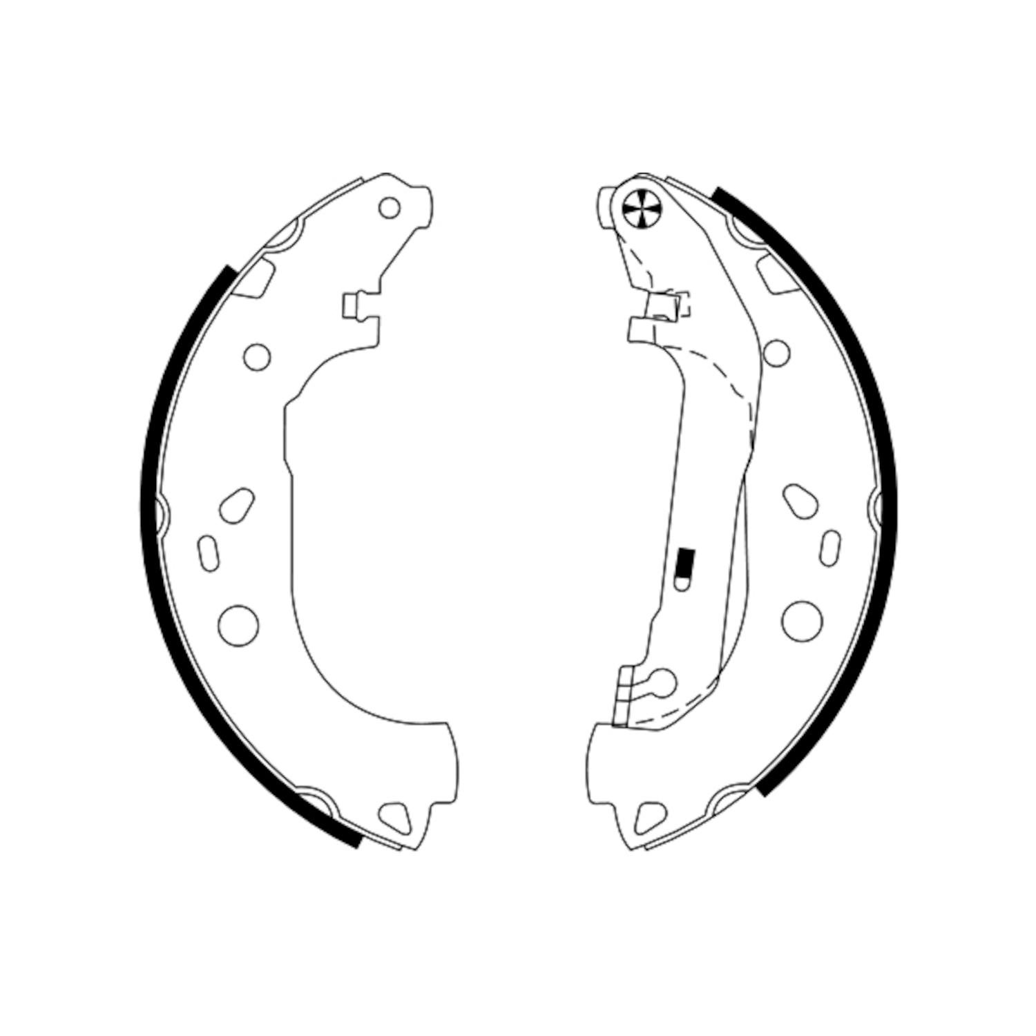 Hella Pagid 355002731 - Drum Brake Shoe Hella Pagid 355002731 Drum Brake Shoe product image 1 of 2