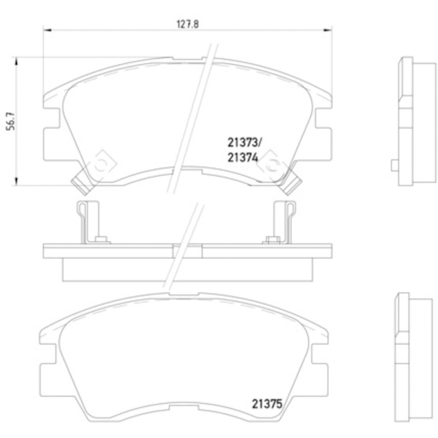 Hella Pagid 355005781 - Disc Brake Pad Hella Pagid 355005781 Disc Brake Pad product image 4 of 4
