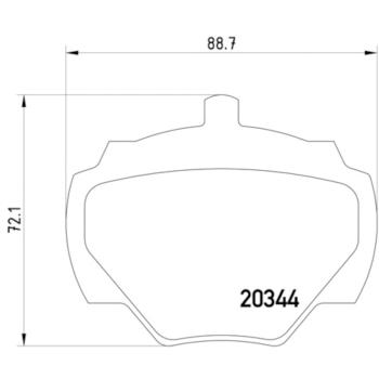 Hella Pagid 355005791 Disc Brake Pad product image 4 of 4