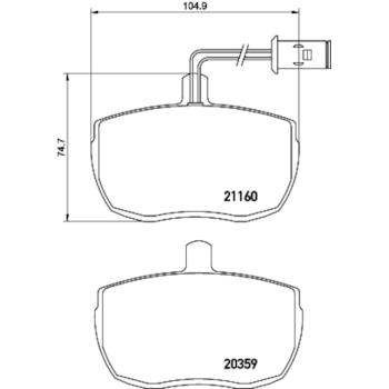 Hella Pagid 355005831 Disc Brake Pad product image 4 of 4