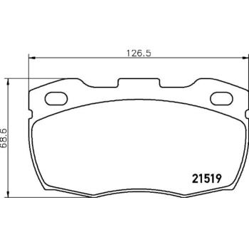 Hella Pagid 355005861 Disc Brake Pad product image 2 of 2
