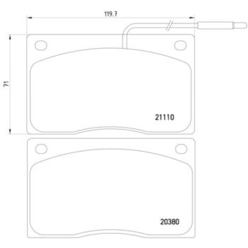 Hella Pagid 355005931 Disc Brake Pad product image 4 of 4