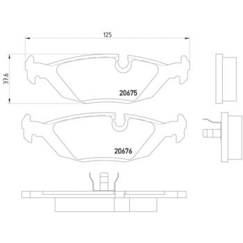 Hella Pagid 355006041 Disc Brake Pad product image 4 of 4