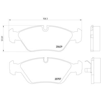 Hella Pagid 355006511 Disc Brake Pad product image 4 of 4