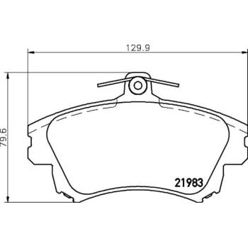 Hella Pagid 355006711 Disc Brake Pad product image 2 of 2