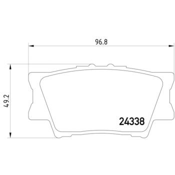 Hella Pagid 355006881 Disc Brake Pad product image 4 of 4