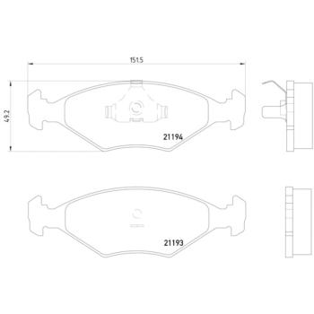Hella Pagid 355007441 Disc Brake Pad product image 4 of 4