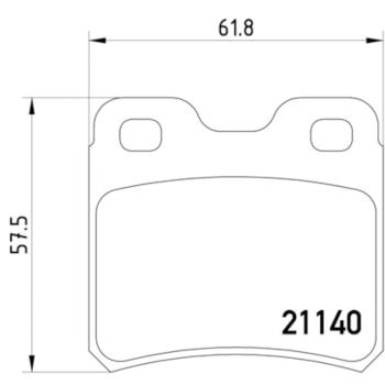 Hella Pagid 355007451 Disc Brake Pad product image 4 of 4