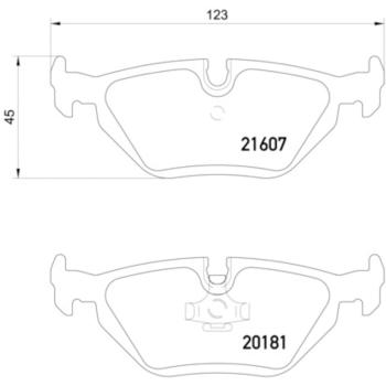 Hella Pagid 355007511 Disc Brake Pad product image 4 of 4