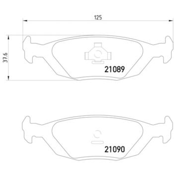 Hella Pagid 355007521 Disc Brake Pad product image 4 of 4