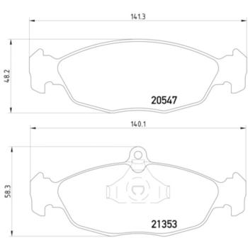 Hella Pagid 355007531 Disc Brake Pad product image 4 of 4