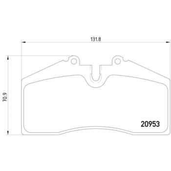 Hella Pagid 355007701 Disc Brake Pad product image 4 of 4
