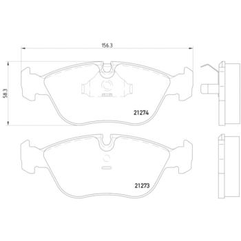 Hella Pagid 355007721 Disc Brake Pad product image 4 of 4