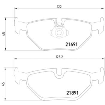 Hella Pagid 355007981 Disc Brake Pad product image 4 of 4