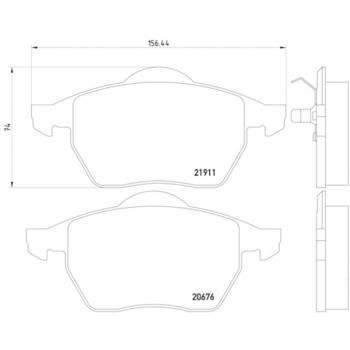 Hella Pagid 355008021 Disc Brake Pad product image 4 of 4