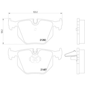 Hella Pagid 355008091 Disc Brake Pad product image 4 of 4
