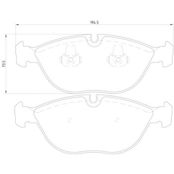 Hella Pagid 355008261 Disc Brake Pad product image 4 of 4