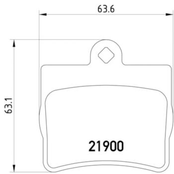 Hella Pagid 355008311 Disc Brake Pad product image 4 of 4