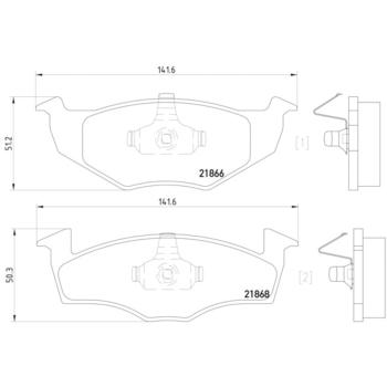 Hella Pagid 355008351 Disc Brake Pad product image 4 of 4
