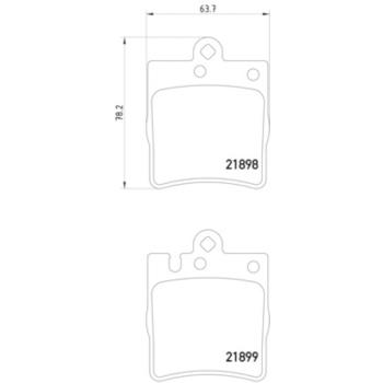 Hella Pagid 355008451 Disc Brake Pad product image 4 of 4