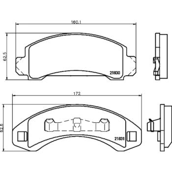 Hella Pagid 355008501 Disc Brake Pad product image 3 of 4