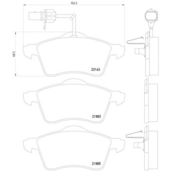 Hella Pagid 355008931 Disc Brake Pad product image 4 of 4