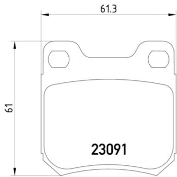 Hella Pagid 355009041 Disc Brake Pad product image 4 of 4