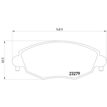 Hella Pagid 355009071 Disc Brake Pad product image 4 of 4