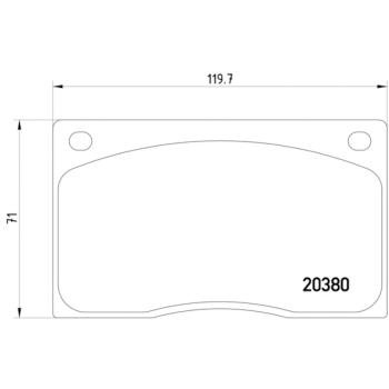 Hella Pagid 355009611 Disc Brake Pad product image 4 of 4