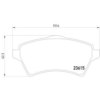 Hella Pagid 355009761 Disc Brake Pad product image 4 of 4