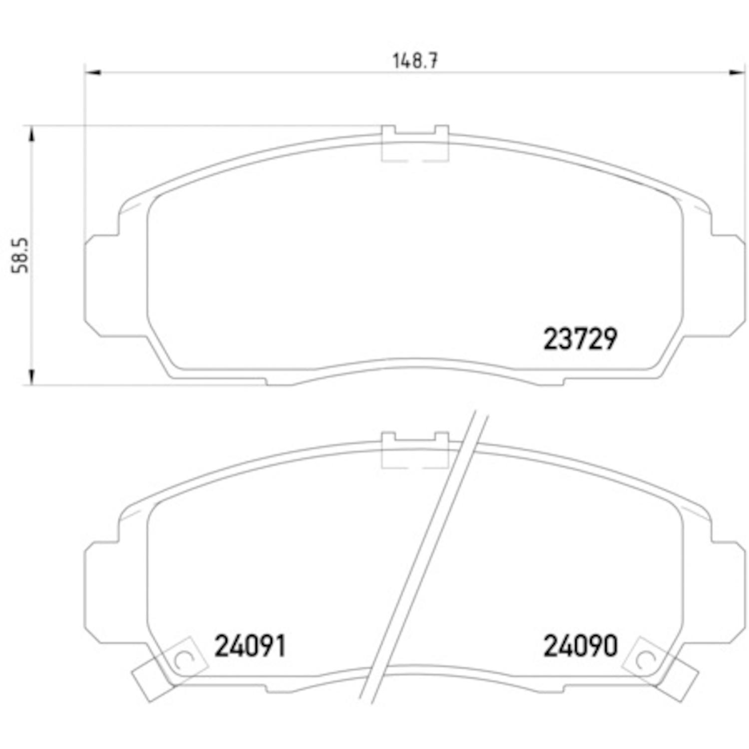 Hella Pagid 355009771 - Disc Brake Pad Hella Pagid 355009771 Disc Brake Pad product image 1 of 2