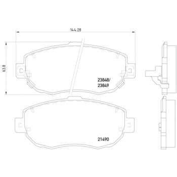 Hella Pagid 355010151 Disc Brake Pad product image 4 of 4