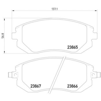 Hella Pagid 355010211 Disc Brake Pad product image 4 of 4