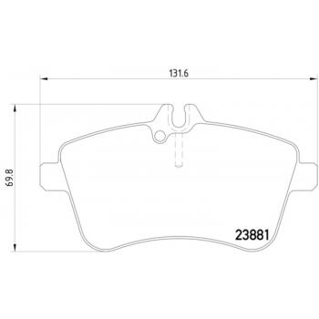 Hella Pagid 355010331 Disc Brake Pad product image 1 of 2