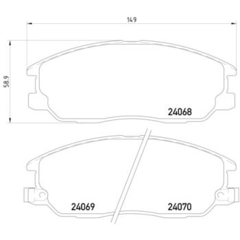 Hella Pagid 355010451 Disc Brake Pad product image 2 of 2