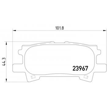 Hella Pagid 355010621 Disc Brake Pad product image 1 of 2