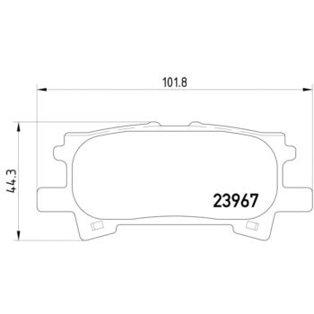Hella Pagid 355010621 Disc Brake Pad product image 2 of 2
