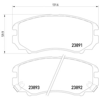Hella Pagid 355010991 Disc Brake Pad product image 2 of 2