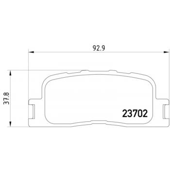 Hella Pagid 355011001 - Disc Brake Pad Hella Pagid 355011001 Disc Brake Pad product image 1 of 2
