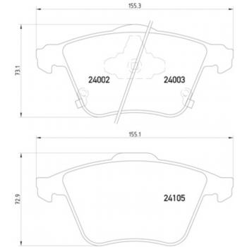 Hella Pagid 355011051 Disc Brake Pad product image 1 of 2