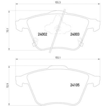 Hella Pagid 355011051 Disc Brake Pad product image 2 of 2