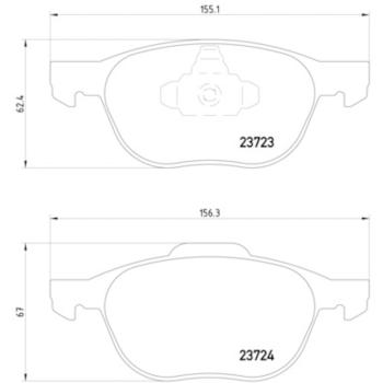 Hella Pagid 355011191 Disc Brake Pad product image 4 of 4