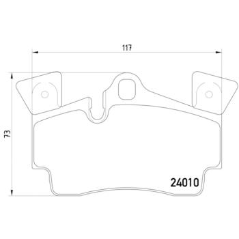 Hella Pagid 355011471 Disc Brake Pad product image 4 of 4