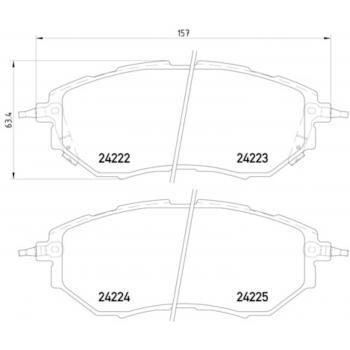 Hella Pagid 355012031 Disc Brake Pad product image 1 of 2